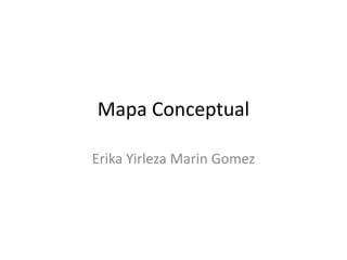 Mapa Conceptual
Erika Yirleza Marin Gomez
 