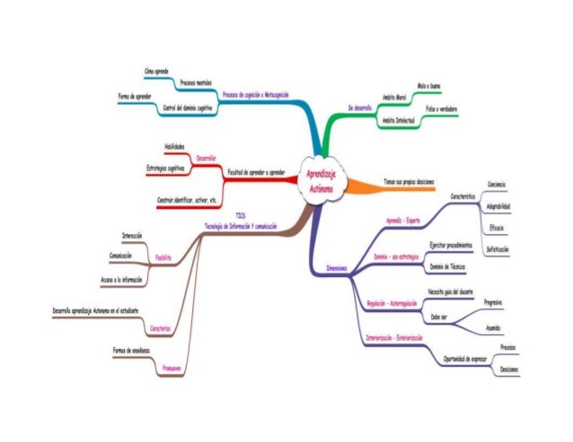 Mapa conceptual aprendizaje autonomo