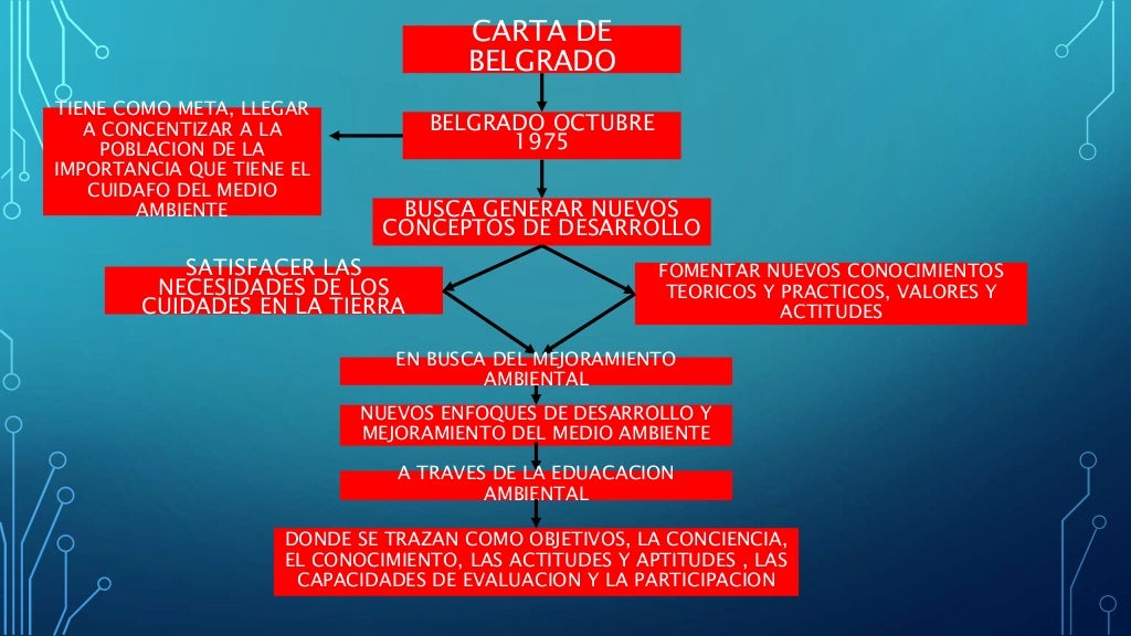 Mapa conceptual de la Carta de Belgrado