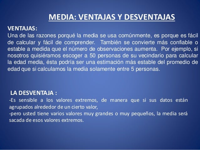 Mapa conceptual de las medidas de tendencia central