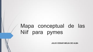 Mapa conceptual de las
Niif para pymes
JULIO CESAR MEJIA DE ALBA
 
