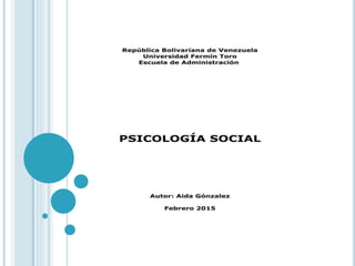Mapa conceptual de psicología social