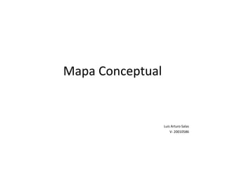 Mapa Conceptual
Luis Arturo Salas
V- 20010586
 