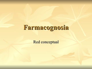 Farmacognosia Red conceptual 