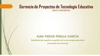 Mapa conceptual gerencia de proyectos Alba piedad penilla