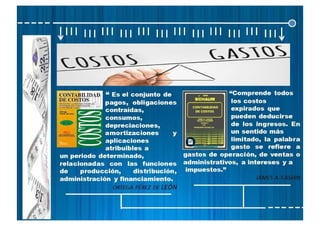 Contabilidad de costos - Mapa Conceptual
