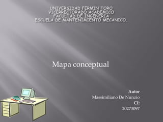 Mapa conceptual


                           Autor
          Massimiliano De Nunzio
                             CI:
                        20273097
 