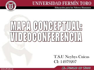 MAPA CONCEPTUAL: VIDEOCONFERENCIA T.S.U Neybys Cuicas CI: 14979207 