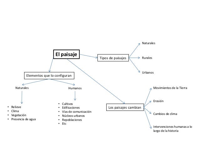Mapa conceptual paisaje