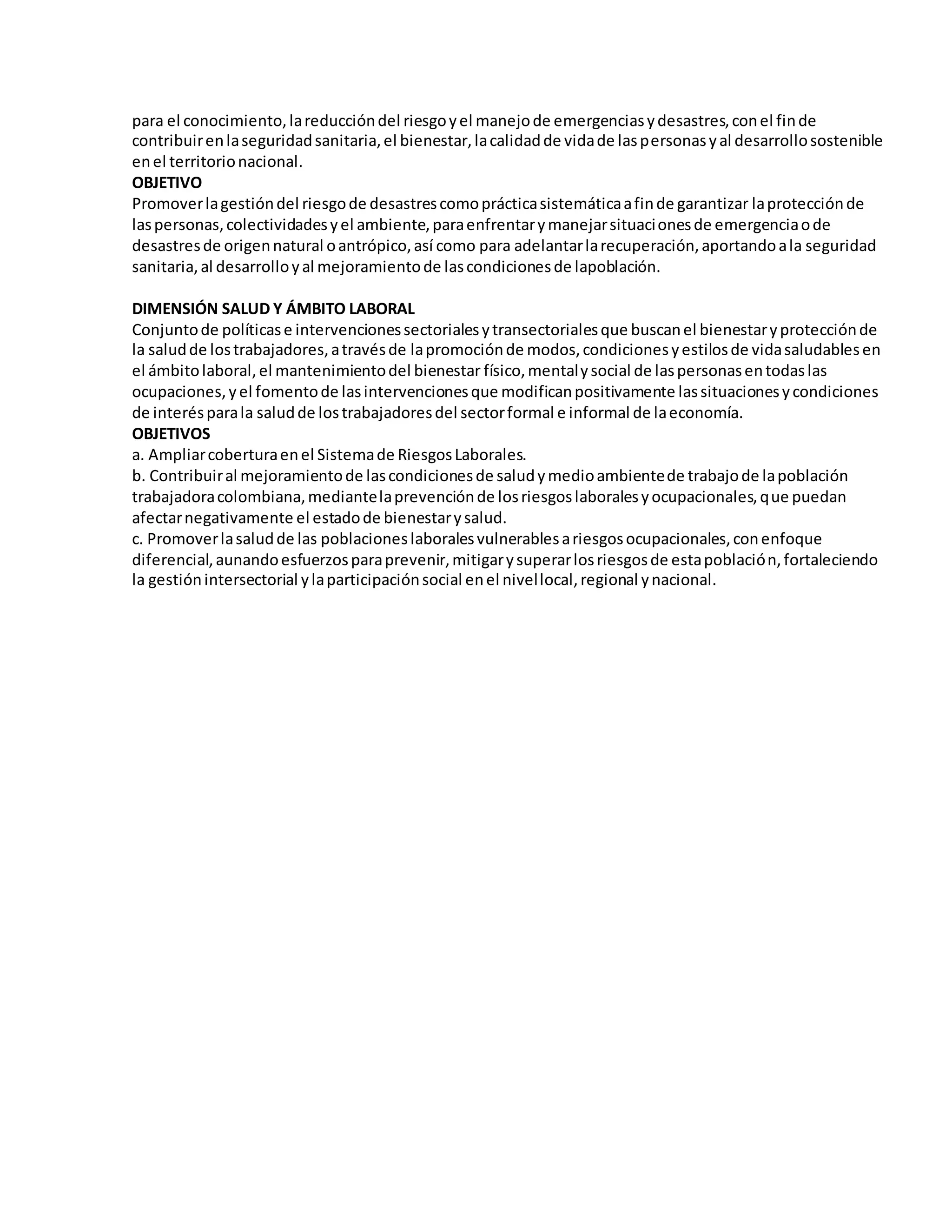 Mapa Conceptual Plan Decenal De Salud Pública Docx