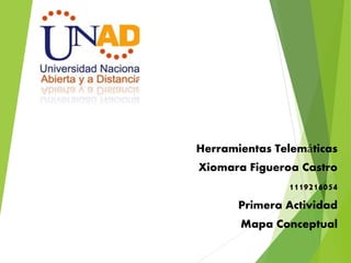 Herramientas Telemáticas 
Xiomara Figueroa Castro 
1119216054 
Primera Actividad 
Mapa Conceptual 
 