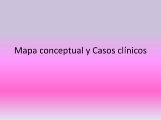 Mapa conceptual y Casos clínicos
 