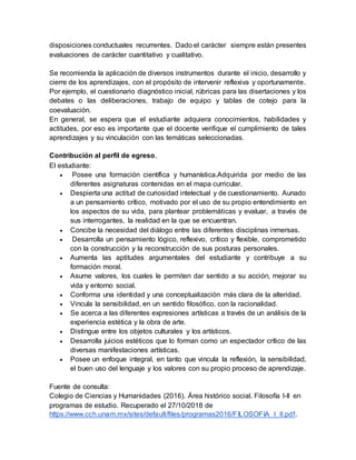 Mapa curricular del plan de estudios del cch | DOCX