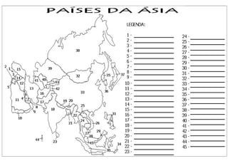 Mapa da asia