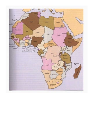 Mapa de africa en español