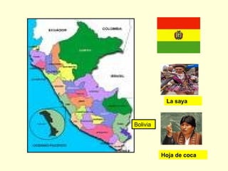 Bolivia
Hoja de coca
La saya
 