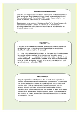 Mapa del sistema natural de cartagena de indias | DOC