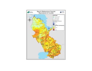 Mapa de riesgo por departamento