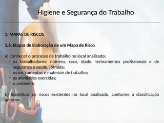 MAPA DE RISCO segurança do trabalho nr5 cipa | PPTX