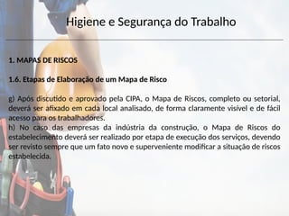 MAPA DE RISCO segurança do trabalho nr5 cipa | PPTX