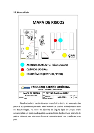 Mapa de risco fap 2010 | PDF