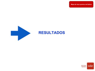 RESULTADOS
Mapa de risco químico de Galicia
 