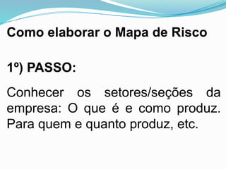 Mapa de Riscos.pptx SEGURANÇA DO TRABALHO | PPTX