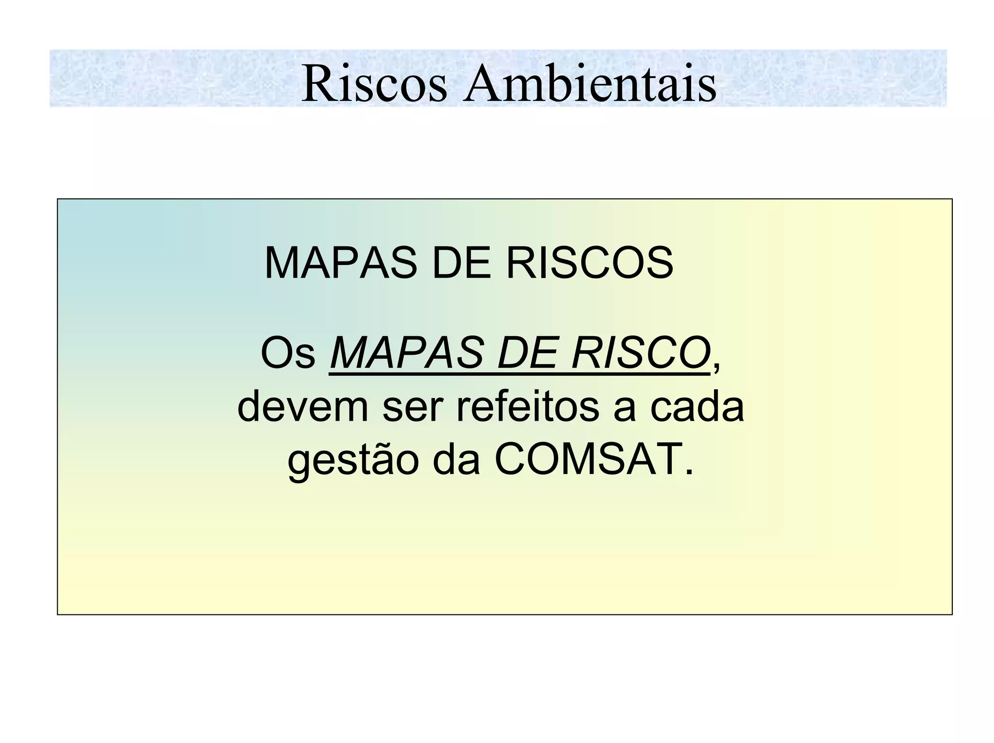 Mapa de riscos ambientais | PDF