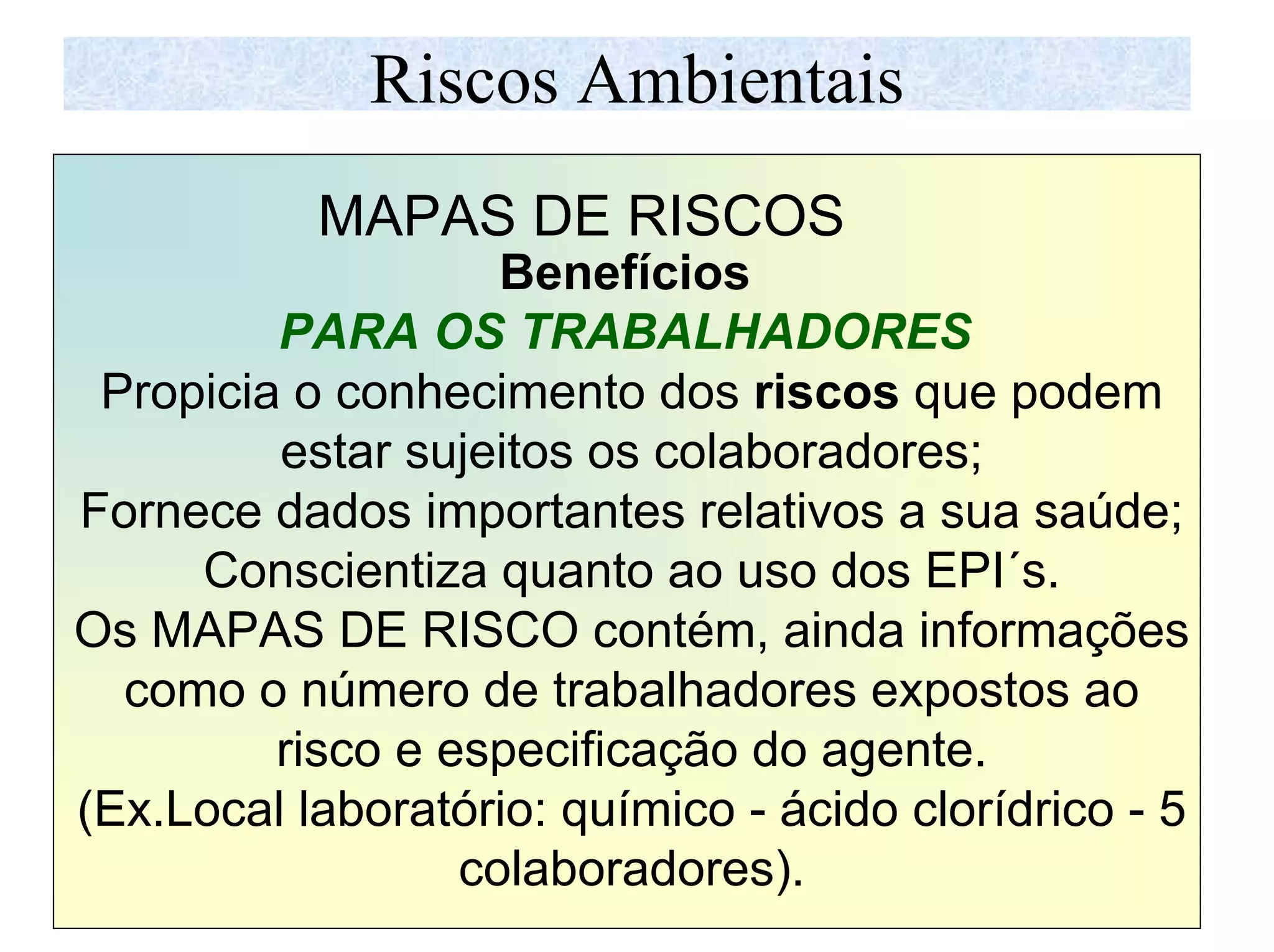 Mapa de riscos ambientais | PDF