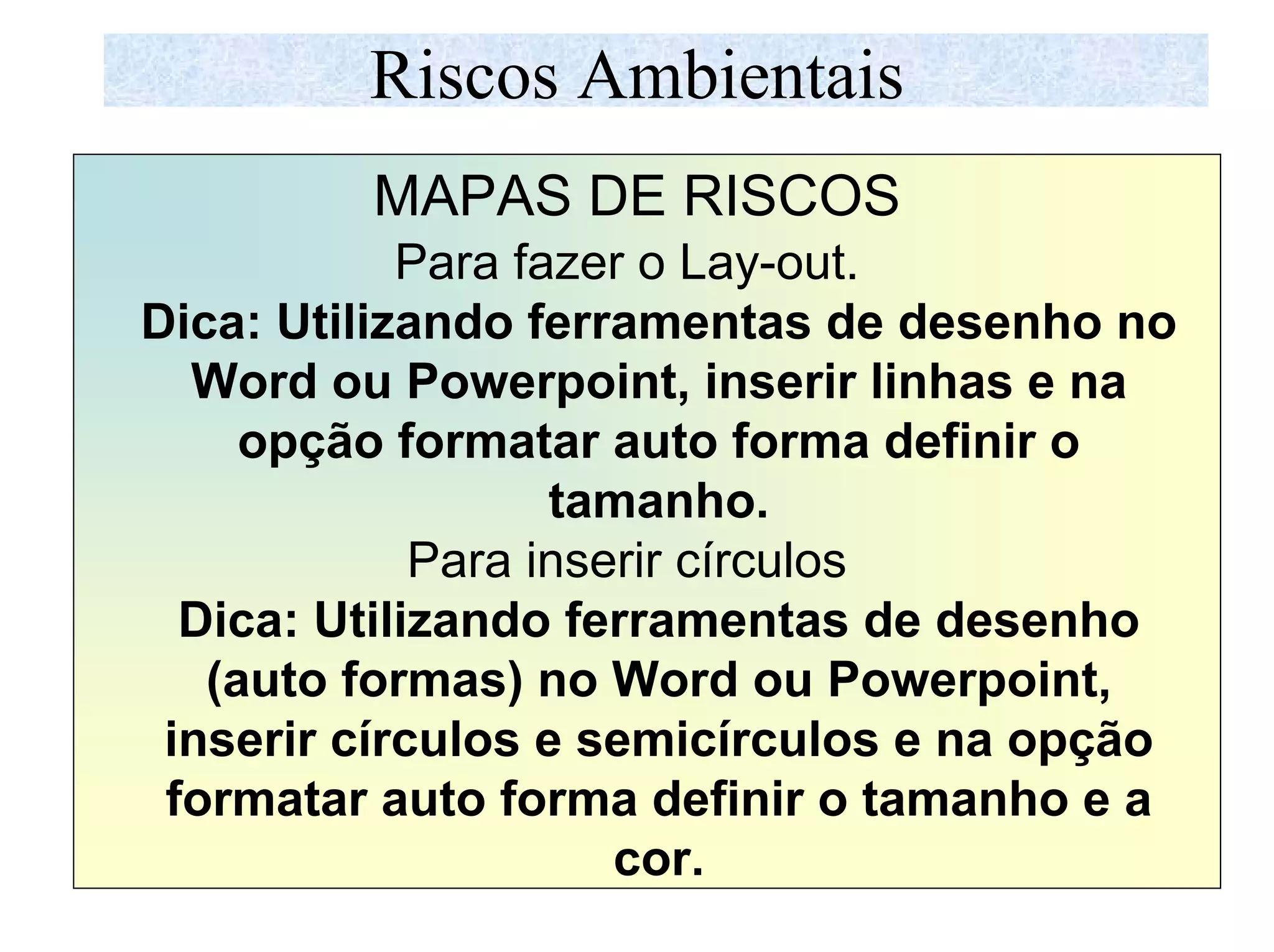 Mapa de riscos ambientais | PDF