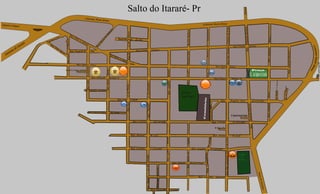 Mapa da cidade de salto do Itararé-Pr