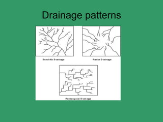 Drainage patterns 