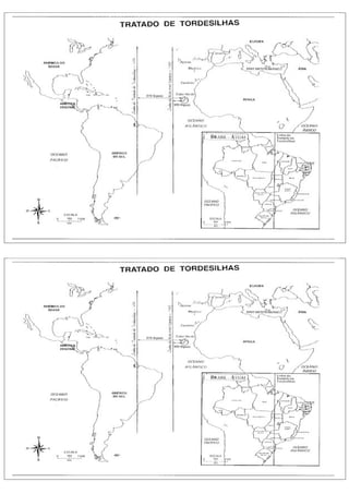 Tratado de Tordesilhas: o que foi, contexto, mapa - Brasil Escola