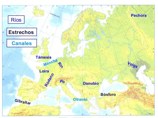 Mapa europa fisico