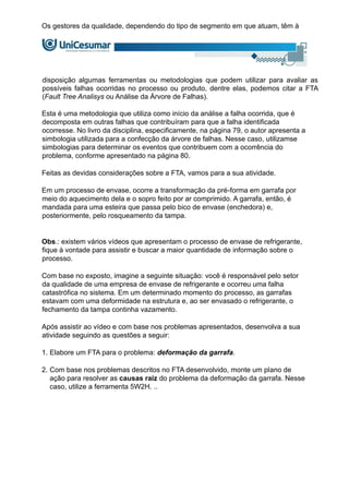 MAPA - GQ - FERRAMENTAS DA QUALIDADE E SEIS SIGMA - 52/2023