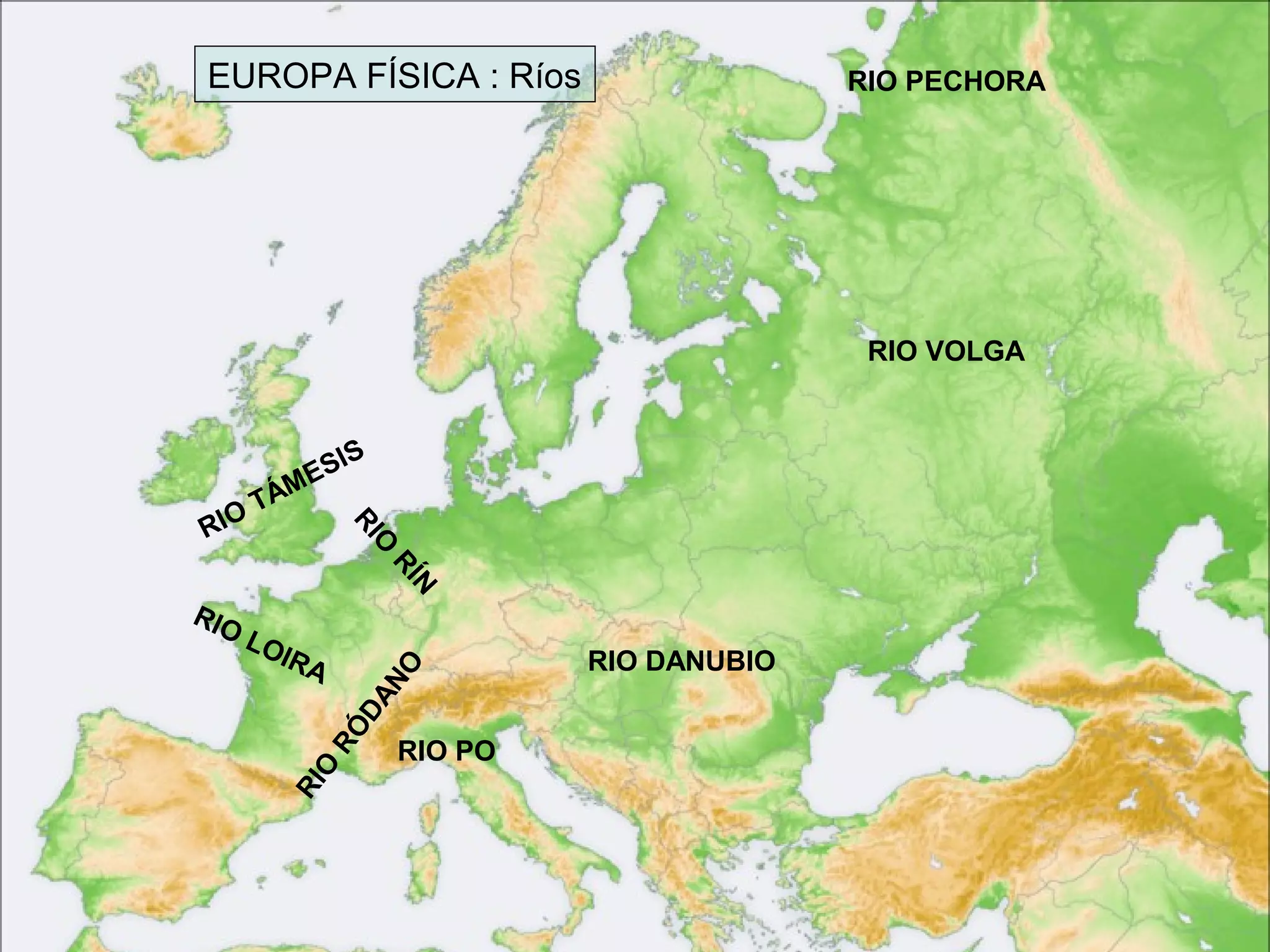 Mapa fisico de europa | PPT