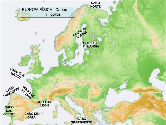 mapa fisico de europa golfos Mapa Fisico De Europa mapa fisico de europa golfos