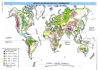 Mapa fisico mundial