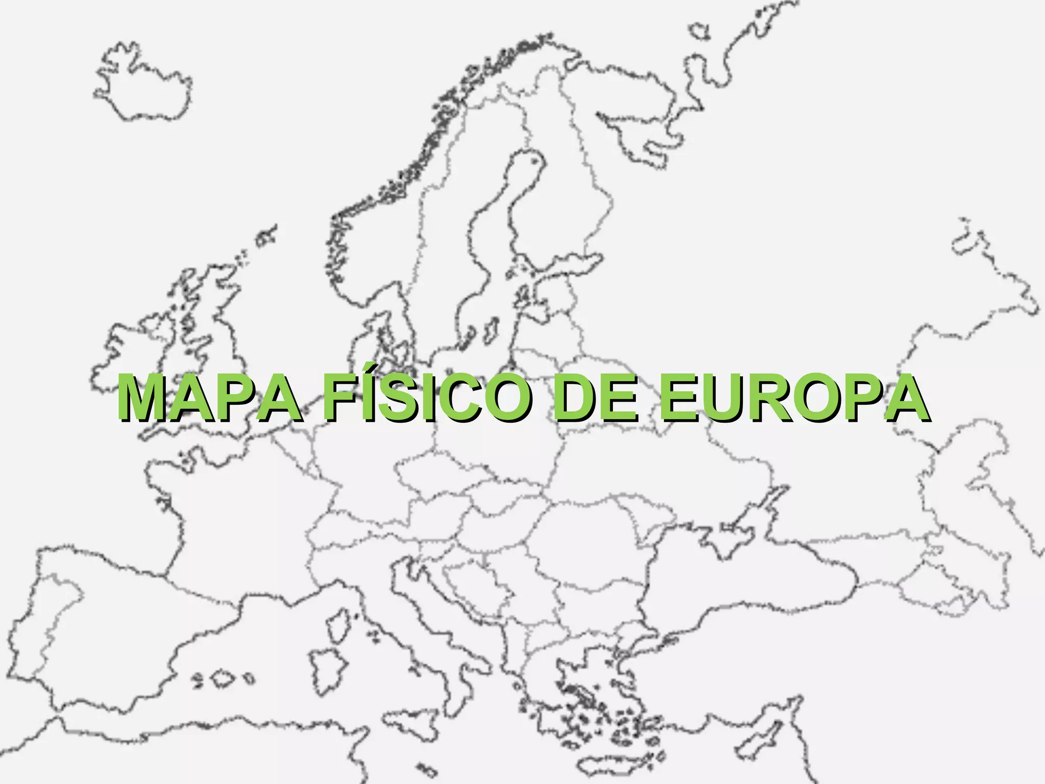 Mapa físico de europa | PPT