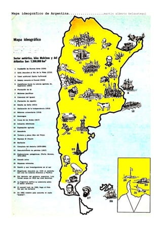 Mapa ideográfico de Argentina..................martin alberto belaustegui
 