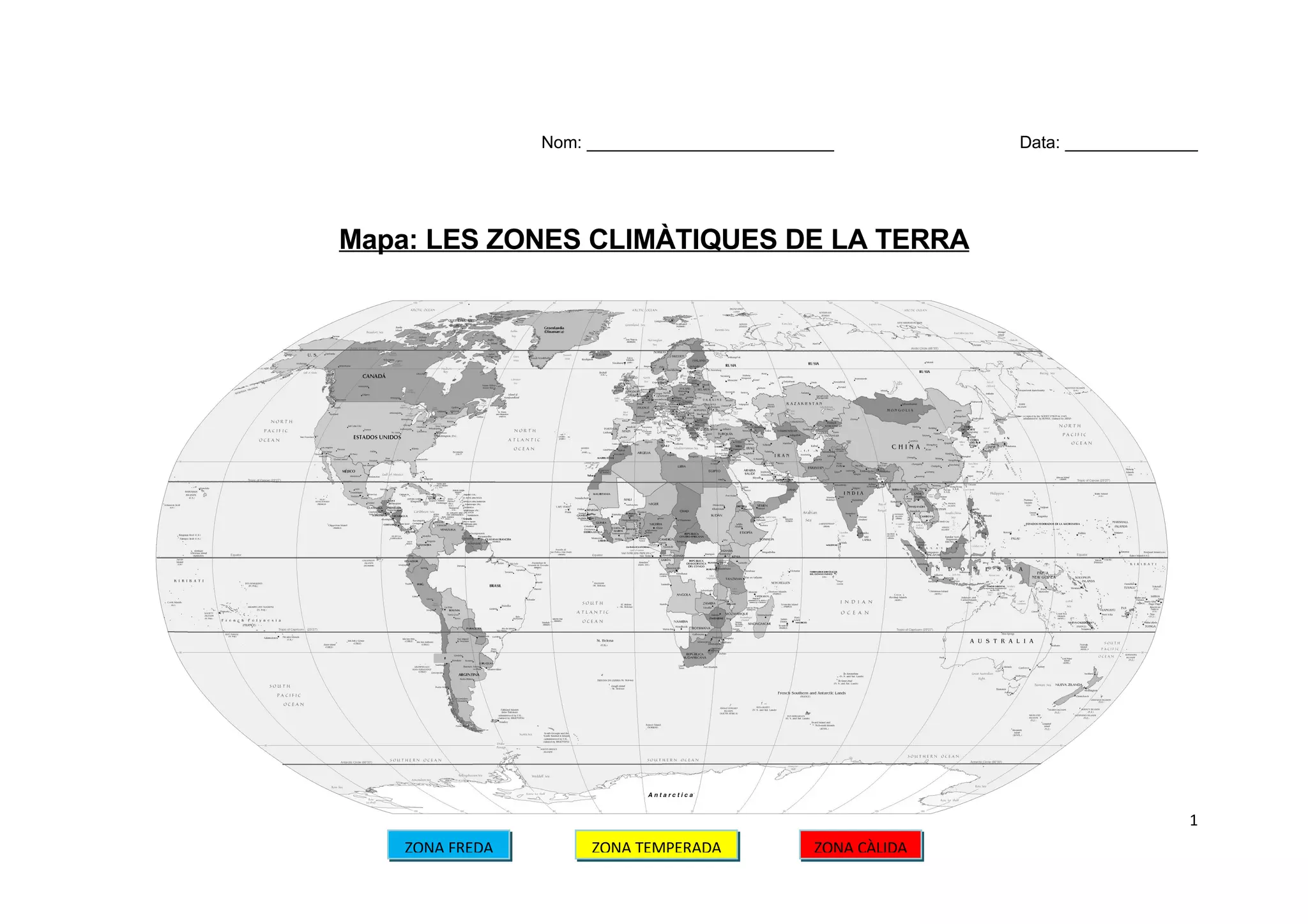 Mapa Les Zones Climatiques De La Terra | PDF