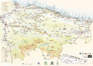 Mapa Oriente Asturias (frances)