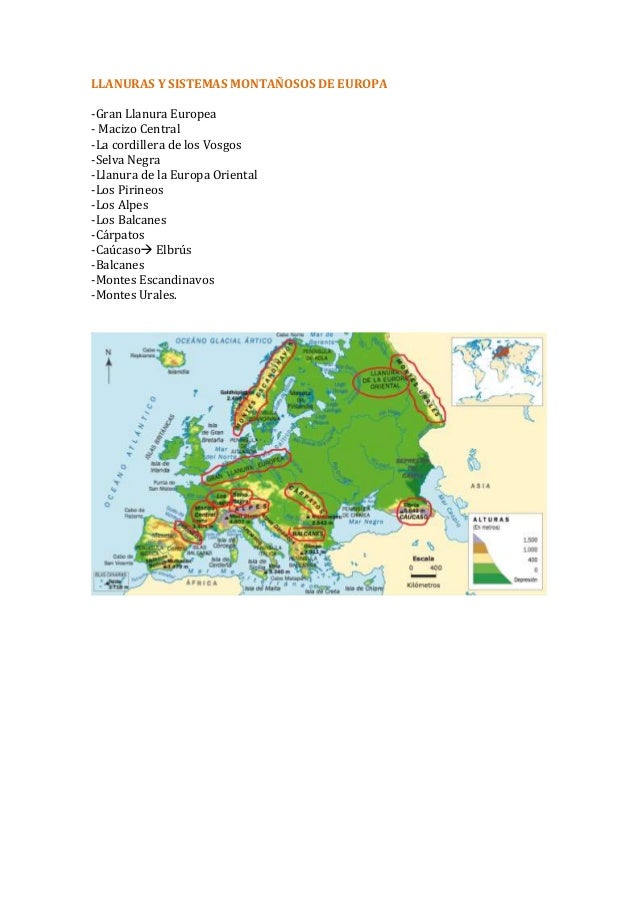 años Comparación completamente el sistema montañoso de europa años Comparación completamente el sistema montañoso de europa