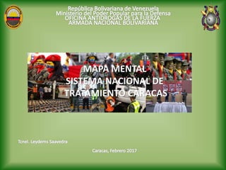 MAPA MENTAL
SISTEMA NACIONAL DE
TRATAMIENTO CARACAS
 
