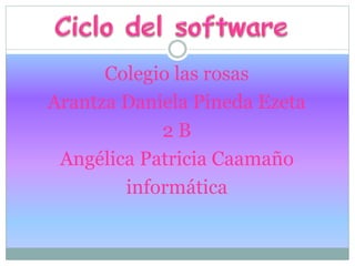 Colegio las rosas
Arantza Daniela Pineda Ezeta
2 B
Angélica Patricia Caamaño
informática
 