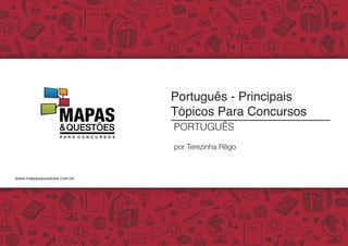 Mapa mental de PORTUGUÊS.pdf para concursos | PDF