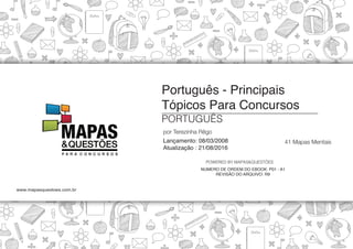 Mapa mental de PORTUGUÊS.pdf para concursos | PDF
