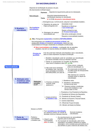 Direito Constitucional em Mapas Mentais Cap. 2 - Direitos e Garantias Fundamentais
Prof. Roberto Troncoso
22
 