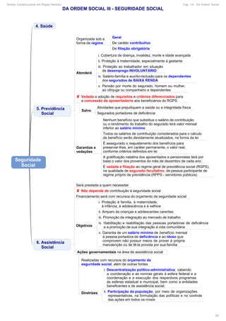 Direito Constitucional em Mapas Mentais Cap. 14 - Da Ordem Social
85
 