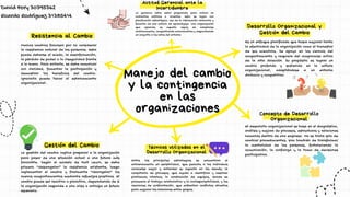 Manejo del Cambio y Desarrollo Organizacional para la Adaptación ...